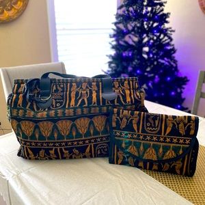 Gevive by Boyt Egyptian Tapestry Carpet Bag Set